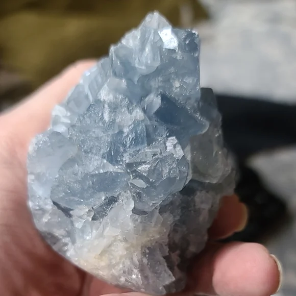 RARE BLUE Celestite crystal Chunk - Picture 3 of 8